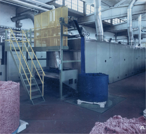Tow dryer with production